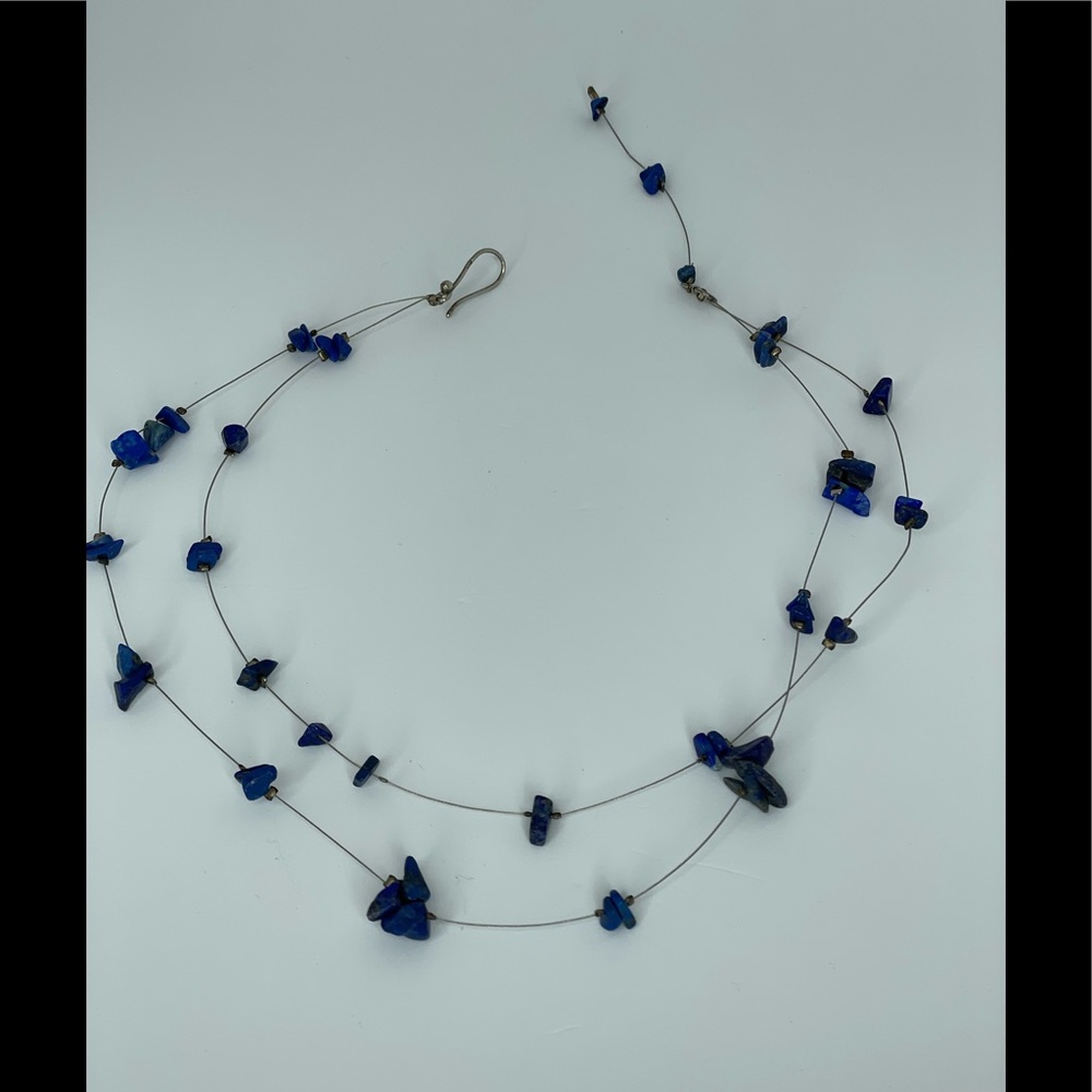 Lapis Crystal Silver 910 Necklace